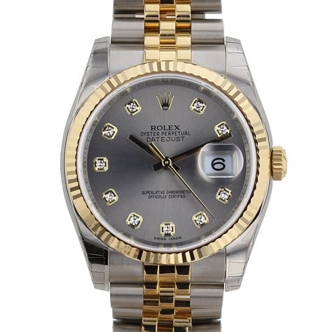 rolex datejust 36 grey